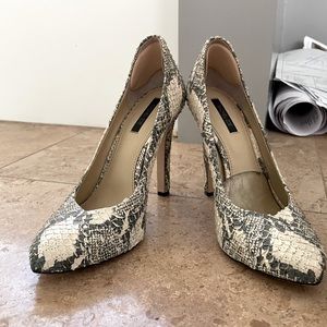 Rachel Zoe snakeskin heels
